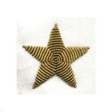 Звезда ВМФ на рукав (белый фон) канитель