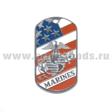 Жетон (нерж. ст., эмал.) U.S. Marines (морская пехота)
