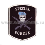 Шеврон пластизолевый Special forces (голуб. берет)