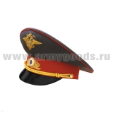 Фуражка "ручная вышивка" канитель (3% золото) Милиция генеральская серая с красным кантом