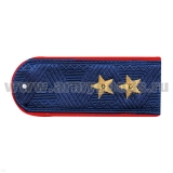 Погоны Внутренней службы МВД генерал-лейтенант на китель (синие с красным кантом)