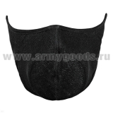 Тепловая маска-кондиционер (полумаска на липучках) черная
