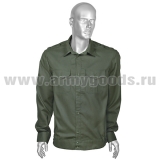 Рубашка мужская (дл.рук.) оливковая ткань Rip-Stop (к офисному костюму)