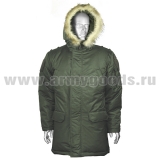Куртка зим. Штабная оливковая ("таслан" 100% п/э / синтепон 400 гр/м2)