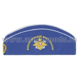 Пилотка сувенирная с вышивкой ВМФ России (ярко-синяя)