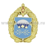 Значок мет. 731-й отд. гвард. батальон связи (в/ч 93687, г. Тула) эмбл. в венке с орлом ВДВ