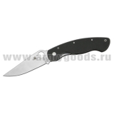 Нож Spyderco раскладной (стальной, рукоятка - черный пластик)