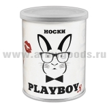 Сувенир Носки Playboyя (носки в банке) цвет черный, разм. 27
