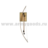 Игрушка деревянная Лук маленький и стрелы  (2 шт) (длина лука - 77 см)