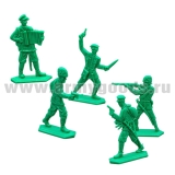 Набор игрушек пластмассовых "Казаки Белой армии" (фигурки 5 шт) (АК80027)
