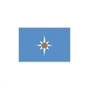 Флаг МЧС ведомственный (поле голубое) (30х45 см)