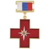 Медаль МЧС (красн. крест с эмбл. МЧС) (на планке - лента РФ)