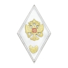 Значок мет. Ромб ВА / ВУ обр. 2007 г. с отличием (белый с серебр. кантом, с ветвями - высшая военная оперативно-тактическая подготовка) хол. эм. Значок мет. Ромб ВА / ВУ обр. 2007 г. с отличием (белый с серебр. кантом, с ветвями - высшая военная оперативно-тактическая подготовка) хол. эм.