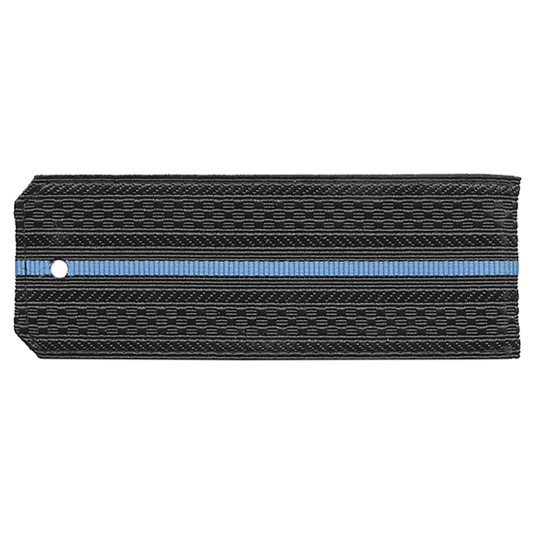 Погоны черн. 1 голуб. пр. (на пластике)