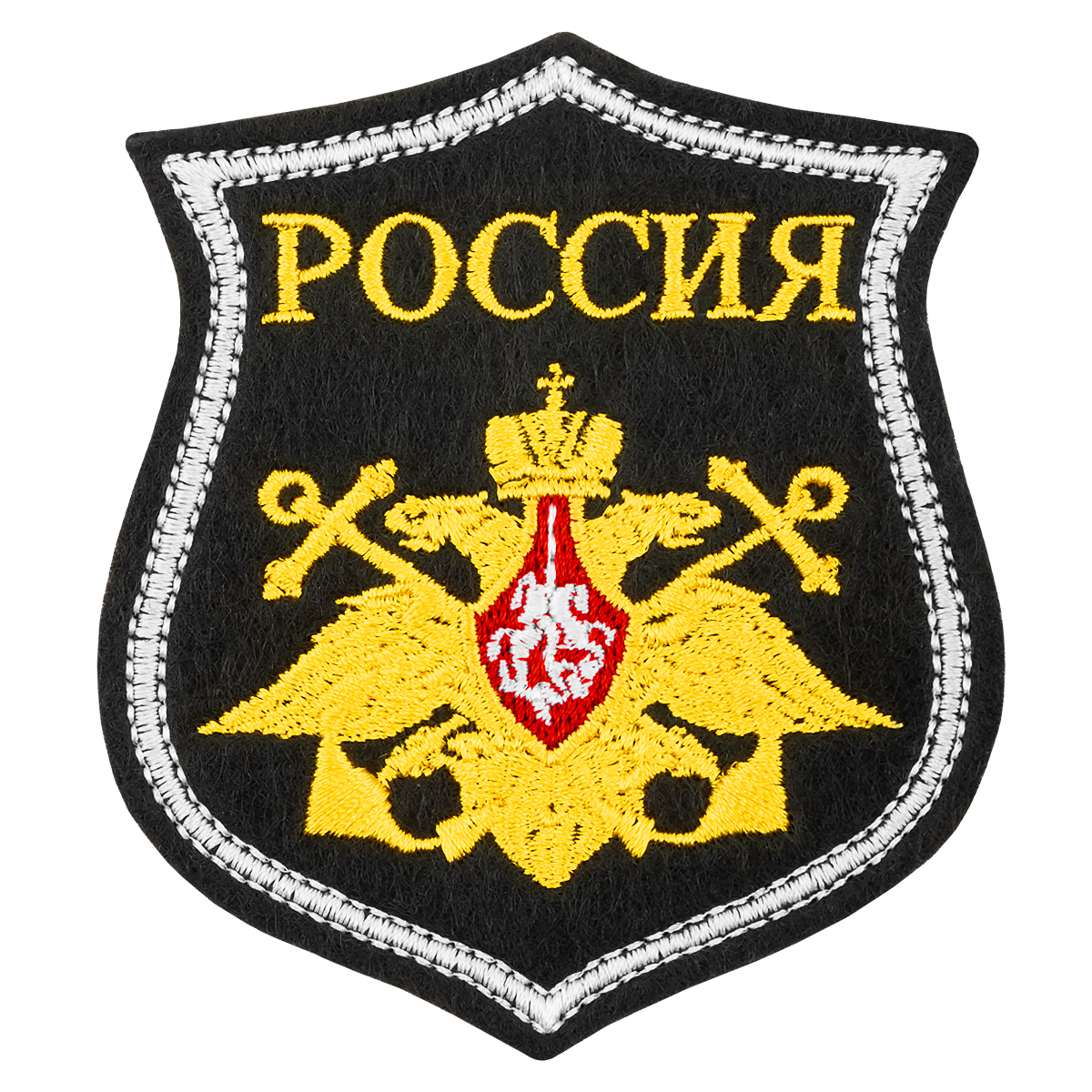 Шеврон вышит. НА ПАРАД ВМФ (жёлтые якоря, белый кант) Шеврон вышит. НА ПАРАД ВМФ (жёлтые якоря, белый кант)