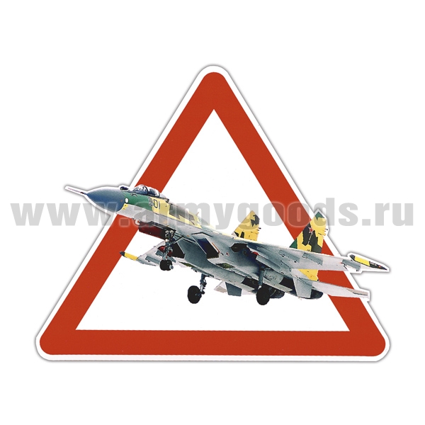 Наклейка на автомоб. мал. Истребитель СУ-35