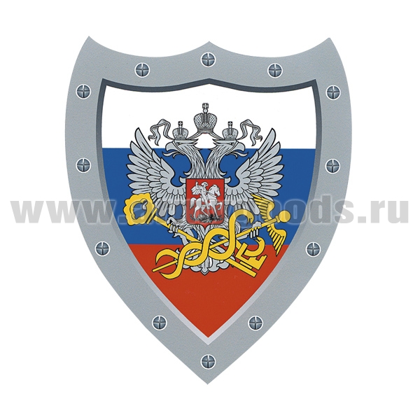 Наклейка в виде щита Налоговая служба