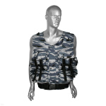 Жилет разгрузочный тактический ОМОН "камыш" серый (ткань "гретта")