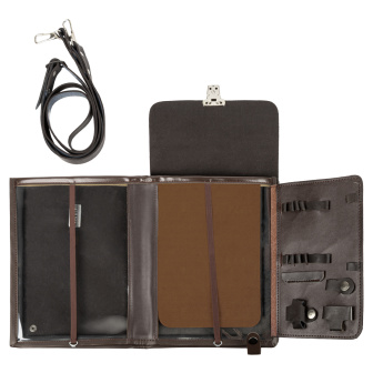 Сумка полевая офицерская кожзам коричневая