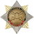 Значок мет. Орден-звезда Сухопутные войска (эмблема нов/обр)