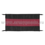 Повязка на рукав траурная (черная с красной полосой)