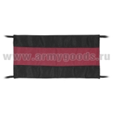 Повязка на рукав траурная (черная с красной полосой)