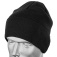 Шапка вязаная п/ш с флисовой подкладкой черная ("шестиклинка")