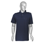 Рубашка поло Полиция (короткий рукав) нов/обр ТУ 2018 (без триколора, надписей и липучек) иссиня-черн (Х/Б) р-ры с 62