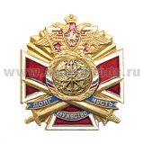 Значок мет. Войска связи (серия ДЧМ (крест и мечи)