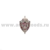 Значок мет. КГБ (щит и меч) h=2.2 миниатюрн. (серебр.) на пимсе