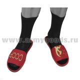 Тапки домашние (в комплекте с носками) красные СССР