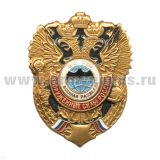 Значок мет. Воен. разв. (серия ВС России (орел, крылья вверх)