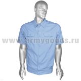 Рубашка форм. офиц. мужская нов/обр Юдашкин (кор.рук.) голубая