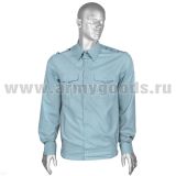 Рубашка форм. офиц. мужская (дл.рук.) голубая МЧС