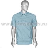 Рубашка форм. офиц. мужская (кор.рук.) голубая МЧС