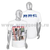 Футболка с рисунком краской ВВС России (пилот) белая