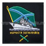 Футболка с вышивкой на груди МЧПВ, черн.