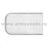 Погоны РЖД вышит. мет. серебр. белые (чистые)
