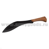 Нож НОКС Кукхри мачете (рукоятка дерево, клинок черный) 40 см