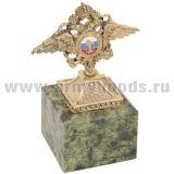 Статуэтка (литье бронза, камень змеевик) орел МВД РФ
