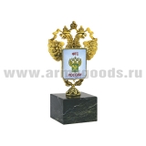 Статуэтка (литье бронза, камень змеевик) орел Федеральной таможенной службы РФ