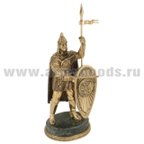Статуэтка (литье бронза, камень змеевик) Витязь