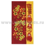 Полотенце махрово-велюровое National Team Russia (матрешки) (75 x 150 см)