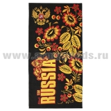 Полотенце махрово-велюровое National Team Russia (цветочный орнамент) (75 x 150 см)