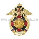 Значок мет. Войска ПВО (серия Россия (красный крест в венке)