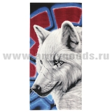 Полотенце махрово-велюровое Волк (75 x 150 см)