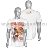 Футболка с рис краской 1941-1945 Никто не забыт, ничто не забыто...(белая)