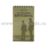 Блокнот водонепром. (all-weather notebook) 50 листов (75x130 мм)