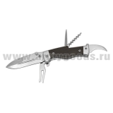 Нож САРО Наркомовский раскладной многопредметный (рукоятка дерево, клинок полировка) 22 см