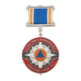 Медаль Участнику ликвидации последствий ЧС (на прямоуг. планке (лента)